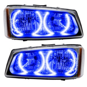 Chevrolet Silverado Headlight Halo Kits - ORACLE Lighting - LED Halo, Pre-Assembled - Blue - `03-`06